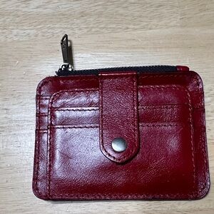 Patricia Nash Crimson Leather Card Holder wallet